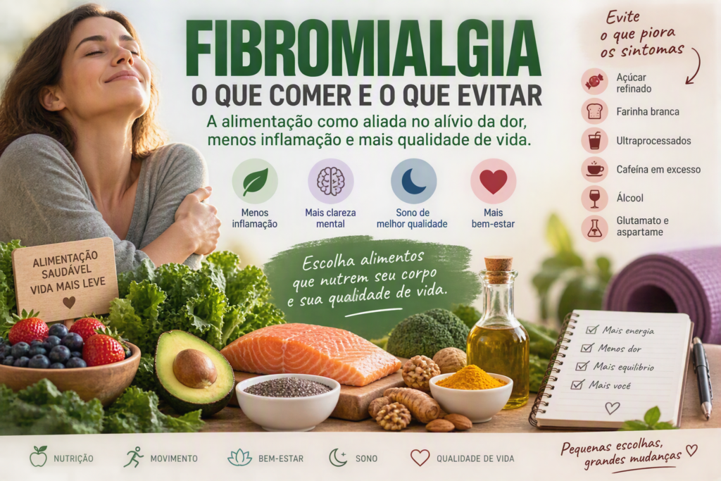 Fibromialgia: o que comer e o que evitar Fibromialgia