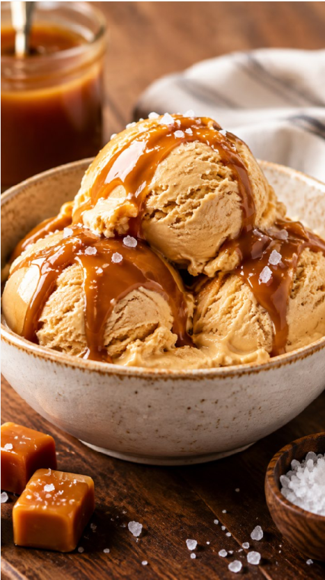 Sorvete de Caramelo Salgado Caseiro: Receita Cremosa e Fácil de Fazer image